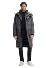 STRELLSON Wintermantel Crasher Fused (Steppmantel, wind- und wasserabweisend) grau Herren
